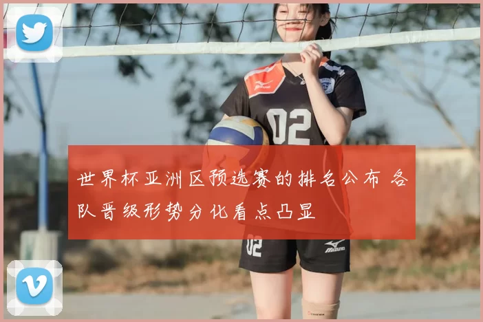 世界杯亚洲区预选赛的排名公布 各队晋级形势分化看点凸显